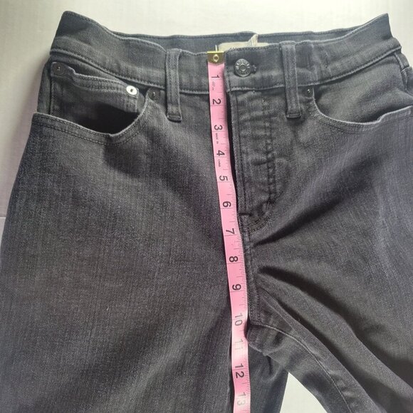 Madewell Women Black The Perfect Vintage Wide-Leg Denim Jeans Size 27 - Picture 7 of 9